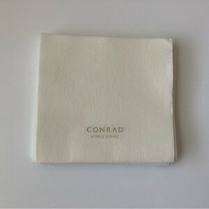 6 Conrad Hong Kong Luxury Hotel Paper Napkin White Collectble Lot Set